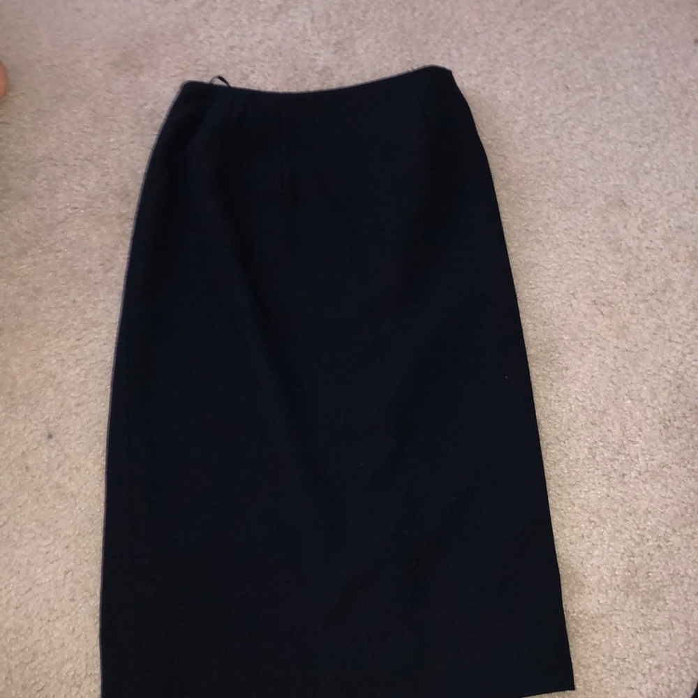 Navy pencil skirt